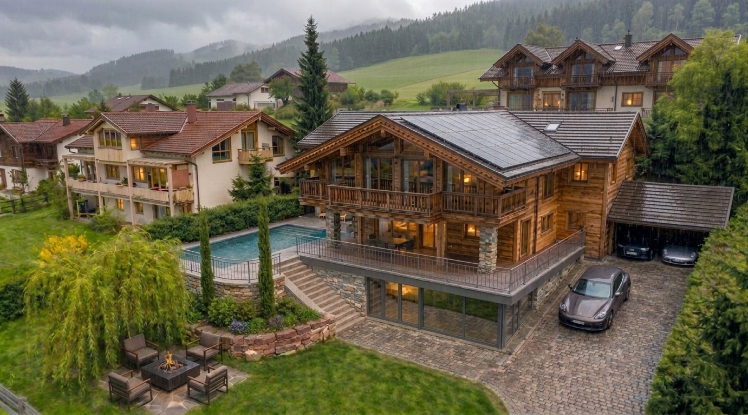 Hangvilla im Chalet-Stil — Ansicht 7
